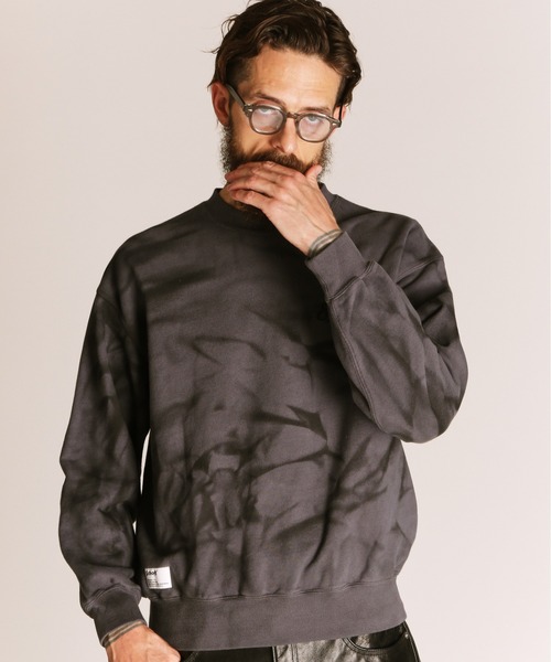Schott(ショット)の「Schott/ショット/TIE-DYE BOLT LOGO CREW SWEAT/タイダイ ボルトロゴ クルースウェット(スウェット・メンズ・ブラック/ブルー・M/L/XL/2XL)」の20枚目の写真