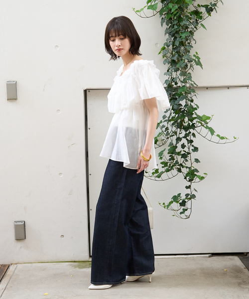 Rouge vif(ルージュヴィフ)の「オフショルバルーンブラウス(シャツ/ブラウス・レディース・ホワイト/ブラック・フリー)」の19枚目の写真