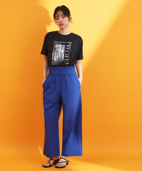 THE SHOP TK (ザ ショップ ティーケー )の「フォトアソートTシャツ【接触冷感/UV/毛玉になりにくい/洗濯機OK】(Tシャツ/カットソー・レディース・ブラック系/ピンク系4/ダークブラウン/ホワイト系6/オフホワイト/ホワイト系3・13/12)」の21枚目の写真