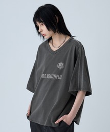 VELNUS | 【VELNUS】Vintage design sideline short sleeve game T-shirt/ヴィンテージデザイン サイドライン 半袖ゲームＴシャツ(Tシャツ/カットソー)