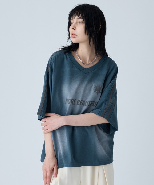 セール】【VELNUS】Vintage design sideline short sleeve game
