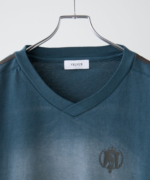 VELNUS(ベルナス)の「【VELNUS】Vintage design sideline short sleeve game T-shirt/ヴィンテージデザイン サイドライン 半袖ゲームTシャツ(Tシャツ/カットソー・メンズ・チャコールグレー/ダークブルー・L/M/S)」の9枚目の写真