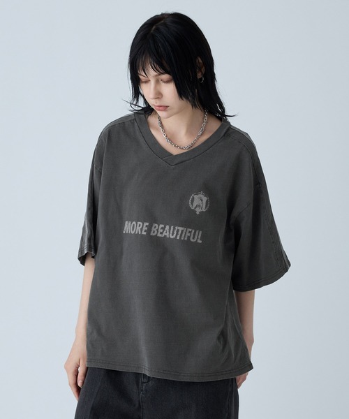 セール】【VELNUS】Vintage design sideline short sleeve game