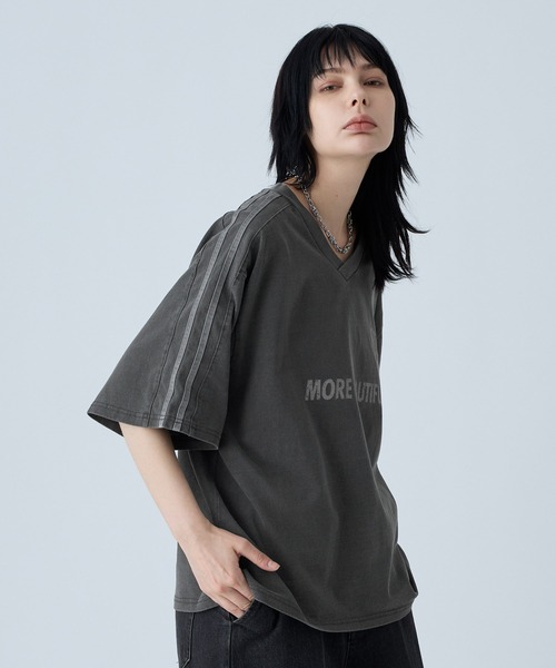 VELNUS(ベルナス)の「【VELNUS】Vintage design sideline short sleeve game T-shirt/ヴィンテージデザイン サイドライン 半袖ゲームTシャツ(Tシャツ/カットソー・メンズ・チャコールグレー/ダークブルー・L/M/S)」の21枚目の写真