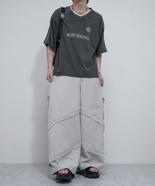VELNUS(ベルナス)の「【VELNUS】Vintage design sideline short sleeve game T-shirt/ヴィンテージデザイン サイドライン 半袖ゲームTシャツ(Tシャツ/カットソー・メンズ・チャコールグレー/ダークブルー・L/M/S)」の6枚目の写真