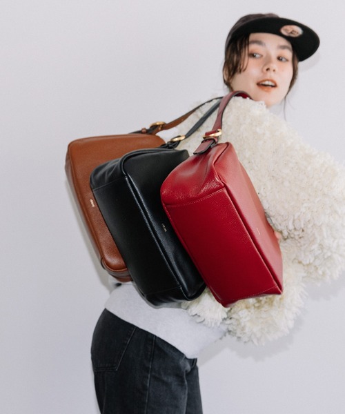 Beau're（ヴュレ）の「BEAURE Design Buckle ショルダー Bag（ショルダーバッグ・レディース・ブラック/ワイン/ブラウン・FREE）」の11枚目の写真