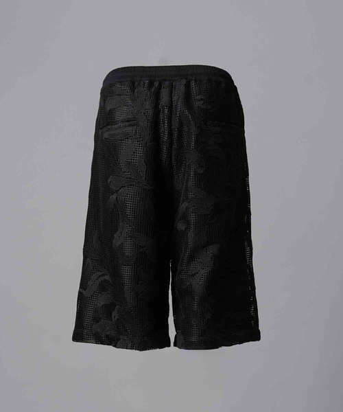 MAISON SPECIAL(メゾンスペシャル)の「《UNISEX》Mesh Flower Embroidery Prime-Wide Shorts/メッシュフラワーエンブロイダリープライムワイドショーツ【MAISON SPECIAL/メゾンスペシャル】(その他パンツ・メンズ・ブラック/アイボリー・1/0)」の14枚目の写真
