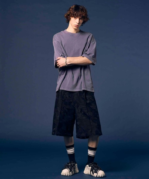 MAISON SPECIAL（メゾンスペシャル）の「《UNISEX》Mesh Flower Embroidery Prime-Wide Shorts/メッシュフラワーエンブロイダリープライムワイドショーツ【MAISON SPECIAL/メゾンスペシャル】（その他パンツ・メンズ・ブラック/アイボリー・1/0）」の16枚目の写真