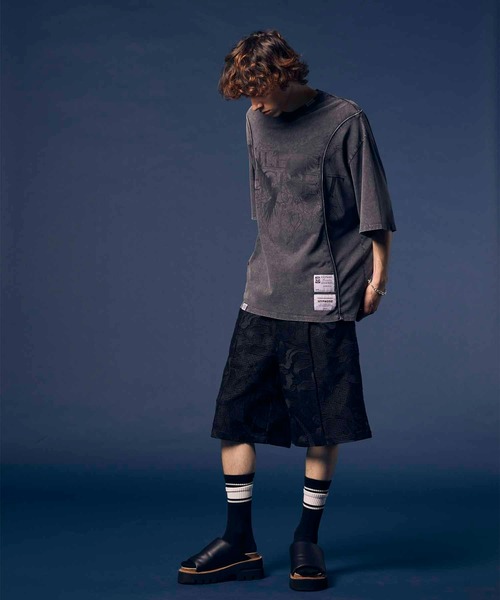 MAISON SPECIAL（メゾンスペシャル）の「《UNISEX》Mesh Flower Embroidery Prime-Wide Shorts/メッシュフラワーエンブロイダリープライムワイドショーツ【MAISON SPECIAL/メゾンスペシャル】（その他パンツ・メンズ・ブラック/アイボリー・1/0）」の17枚目の写真