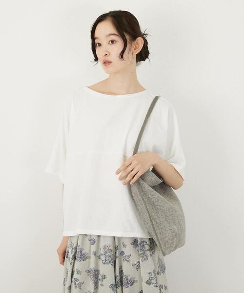 MELROSE claire(メルローズ クレール)の「【軽量で涼し気な素材感のワンショルダーバッグ】(ショルダーバッグ・レディース・グレー/ブラック/ライトカーキ・FREE)」の6枚目の写真