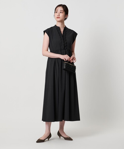 【未使用タグ付き】ユナイテッドアローズ タック ノースリーブ ワンピース UNITED ARROWS（ユナイテッドアローズ）の「タック ノースリーブ