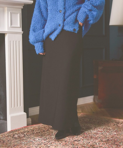 mysty woman(ミスティウーマン)の「【WEB限定カラー有】イージーストレッチナロースカート 586723(スカート・レディース・オフホワイト/ブラック/グリーン系その他/ブラウン/杢グレー・FREE)」の3枚目の写真