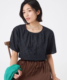 【新品 未使用】TRANS WORK トップス 半袖 カットソー レース 黒 TRANS WORK｜トランスワークのトップス（レース）通販 - ZOZOTOWN