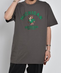 【MODISH GAZE】MICHIGANクマプリントTシャツ