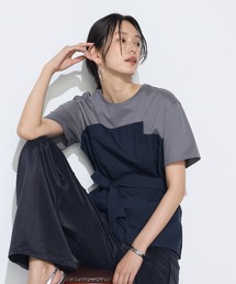 K.T KIYOKO TAKASE | コンパクトクールローレル天竺 ビスチェレイヤード風カットソー(Tシャツ/カットソー)