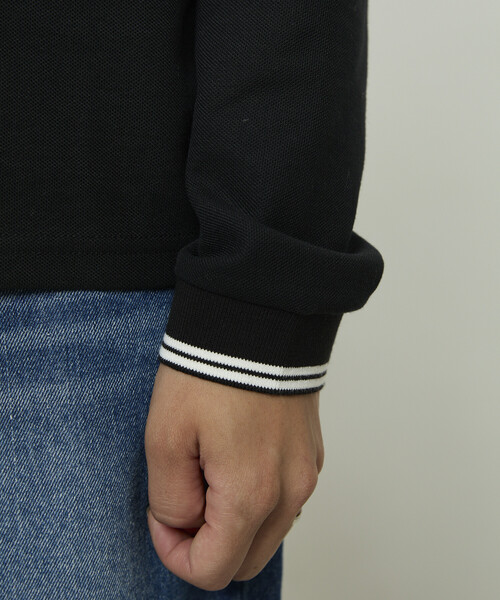 PUBLUX（パブリュクス）の「MARY QUANT × PUBLUX/マリークワント ロングスリーブ ワンポイント 鹿の子ポロシャツ　限定展開（ポロシャツ・レディース・ブラック/ナチュラル/ネイビー・ﾌﾘ-）」の7枚目の写真