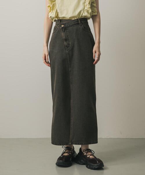セール】アシメベルトデニムスカート（スカート）｜SENSE OF PLACE by