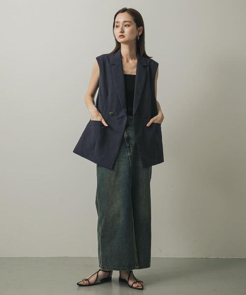 セール】アシメベルトデニムスカート（スカート）｜SENSE OF PLACE by