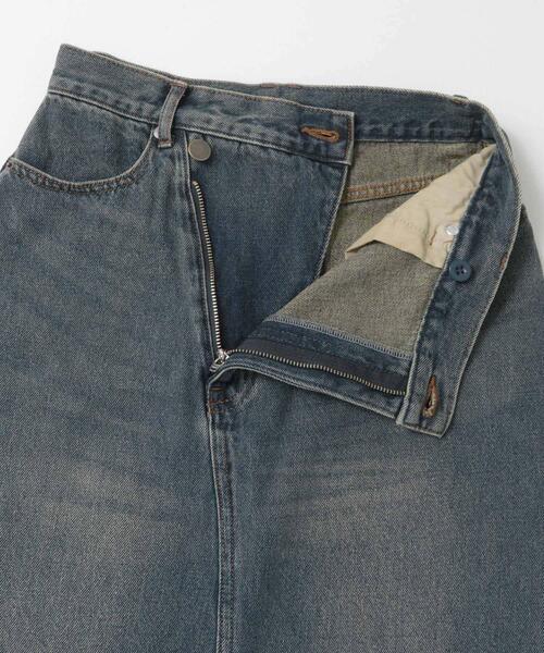 SENSE OF PLACE by URBAN RESEARCH（センスオブプレイスバイアーバンリサーチ）の「アシメベルトデニムスカート（スカート・レディース・インディゴブルー/ブラウン・SMALL/MEDIUM）」の17枚目の写真