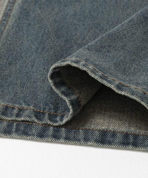 SENSE OF PLACE by URBAN RESEARCH（センスオブプレイスバイアーバンリサーチ）の「アシメベルトデニムスカート（スカート・レディース・インディゴブルー/ブラウン・SMALL/MEDIUM）」の21枚目の写真