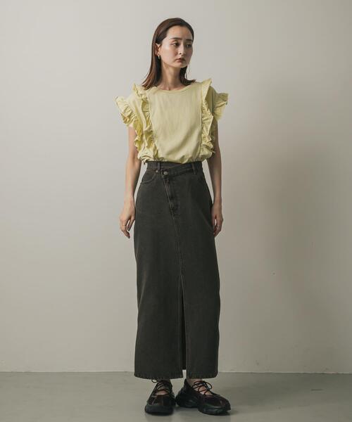 セール】アシメベルトデニムスカート（スカート）｜SENSE OF PLACE by