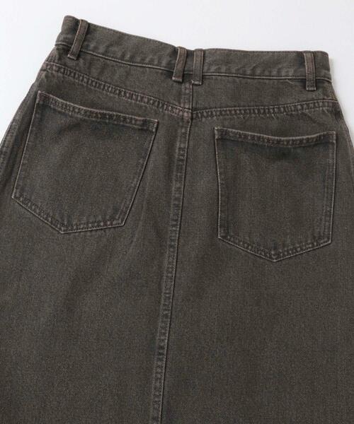 SENSE OF PLACE by URBAN RESEARCH（センスオブプレイスバイアーバンリサーチ）の「アシメベルトデニムスカート（スカート・レディース・インディゴブルー/ブラウン・SMALL/MEDIUM）」の10枚目の写真