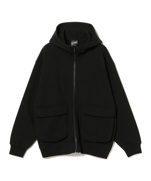 BEAMS T（ビームスティー）の「BEAMS T / Full Zip Hoodie（パーカー・メンズ・グレー/ブラック・S/M/L/XL）」の14枚目の写真