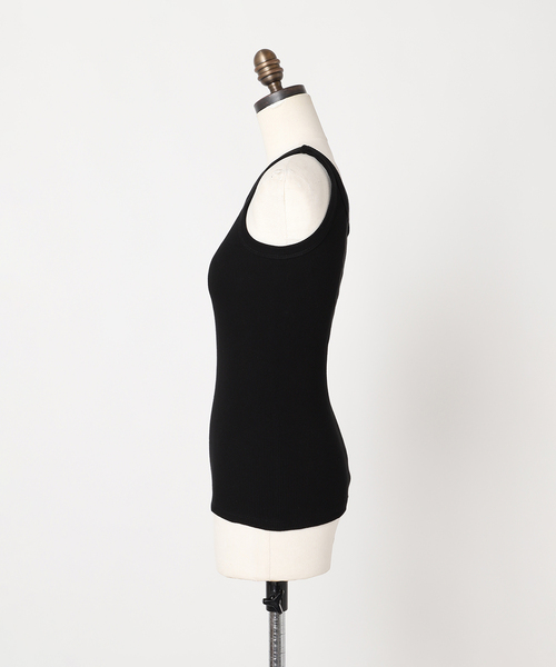 Spick & Span（スピックアンドスパン）の「《追加2》甘撚テレコアメスリタンク（タンクトップ・レディース・ブラック/ホワイト/ベージュ/ベージュ系その他・FREE）」の12枚目の写真