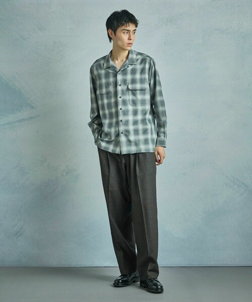 MEN'S BIGI(メンズビギ)の「ダブルポケットオンブレーチェックシャツ<ストレッチ>(シャツ/ブラウス・メンズ・グレー系その他/ベージュ系その他・02/01/03)」の17枚目の写真
