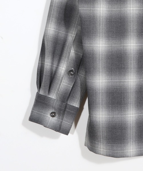 MEN'S BIGI(メンズビギ)の「ダブルポケットオンブレーチェックシャツ<ストレッチ>(シャツ/ブラウス・メンズ・グレー系その他/ベージュ系その他・02/01/03)」の14枚目の写真