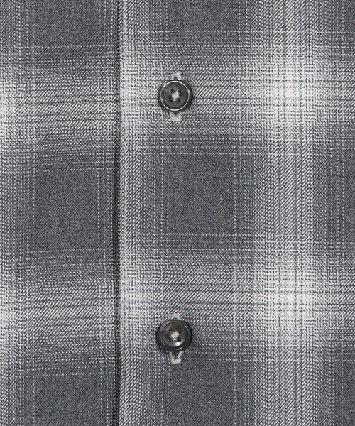 MEN'S BIGI(メンズビギ)の「ダブルポケットオンブレーチェックシャツ<ストレッチ>(シャツ/ブラウス・メンズ・グレー系その他/ベージュ系その他・02/01/03)」の18枚目の写真