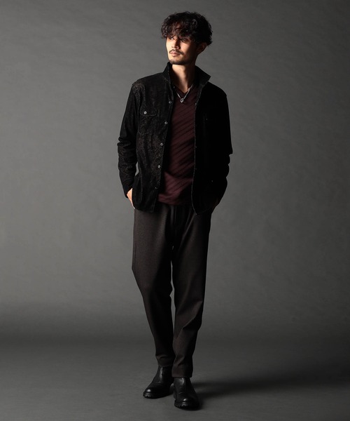 NICOLE CLUB FOR MEN（ニコルクラブフォーメン）の「フロッキーペイズリープリントシャツ（シャツ/ブラウス・メンズ・ダークブラウン/ボルドー/ブラック/ブルー・MEDIUM/LARGE/X-LARGE）」の6枚目の写真