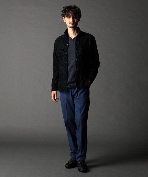 NICOLE CLUB FOR MEN（ニコルクラブフォーメン）の「フロッキーペイズリープリントシャツ（シャツ/ブラウス・メンズ・ダークブラウン/ボルドー/ブラック/ブルー・MEDIUM/LARGE/X-LARGE）」の8枚目の写真