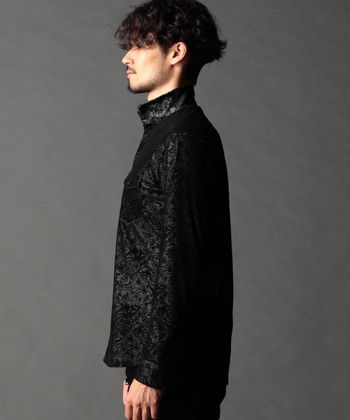 NICOLE CLUB FOR MEN（ニコルクラブフォーメン）の「フロッキーペイズリープリントシャツ（シャツ/ブラウス・メンズ・ダークブラウン/ボルドー/ブラック/ブルー・MEDIUM/LARGE/X-LARGE）」の9枚目の写真