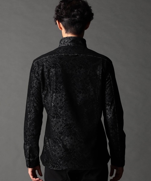 NICOLE CLUB FOR MEN（ニコルクラブフォーメン）の「フロッキーペイズリープリントシャツ（シャツ/ブラウス・メンズ・ダークブラウン/ボルドー/ブラック/ブルー・MEDIUM/LARGE/X-LARGE）」の10枚目の写真