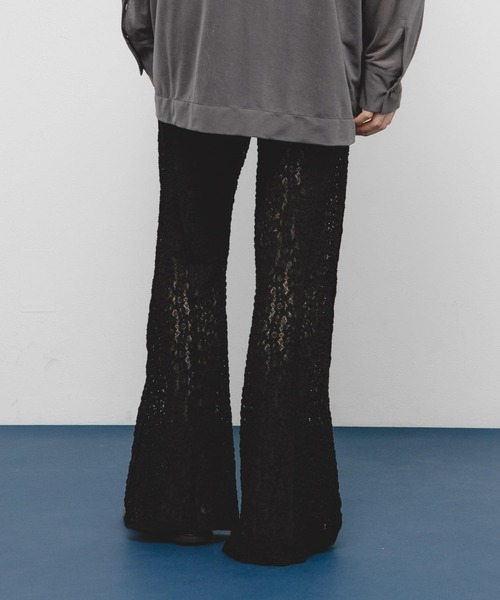 KBF（ケイビーエフ）の「レースフレアイージーパンツ（その他パンツ・レディース・アイボリー/ブラック・ONE）」の13枚目の写真