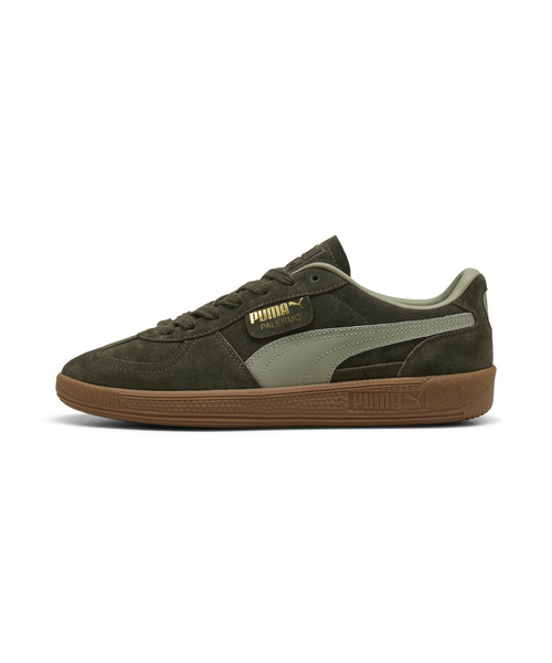 PUMA(プーマ)の「PUMA プーマ ユニセックス パレルモ スニーカー(スニーカー・メンズ・グリーン系その他/ホワイト×ゴールド/ボルドー/グリーン×オレンジ/フューシャピンク/ブロンズ/グレー×ホワイト/ダークオリーブ/ピンク系その他4・28.5cm/29.5cm/22.5cm/22.0cm/23.5cm/23.0cm/30.0cm/27.0cm/26.5cm/28.0cm/27.5cm/26.0cm/24.5cm/24.0cm/25.5cm/25.0cm/29.0cm)」の1枚目の写真