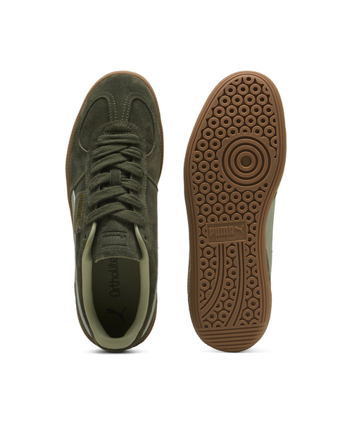 PUMA(プーマ)の「PUMA プーマ ユニセックス パレルモ スニーカー(スニーカー・メンズ・グリーン系その他/ホワイト×ゴールド/ボルドー/グリーン×オレンジ/フューシャピンク/ブロンズ/グレー×ホワイト/ダークオリーブ/ピンク系その他4・28.5cm/29.5cm/22.5cm/22.0cm/23.5cm/23.0cm/30.0cm/27.0cm/26.5cm/28.0cm/27.5cm/26.0cm/24.5cm/24.0cm/25.5cm/25.0cm/29.0cm)」の12枚目の写真