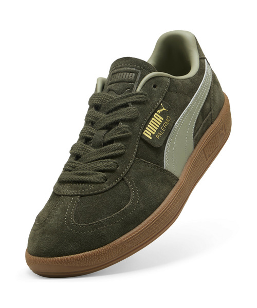 PUMA(プーマ)の「PUMA プーマ ユニセックス パレルモ スニーカー(スニーカー・メンズ・グリーン系その他/ホワイト×ゴールド/ボルドー/グリーン×オレンジ/フューシャピンク/ブロンズ/グレー×ホワイト/ダークオリーブ/ピンク系その他4・28.5cm/29.5cm/22.5cm/22.0cm/23.5cm/23.0cm/30.0cm/27.0cm/26.5cm/28.0cm/27.5cm/26.0cm/24.5cm/24.0cm/25.5cm/25.0cm/29.0cm)」の14枚目の写真