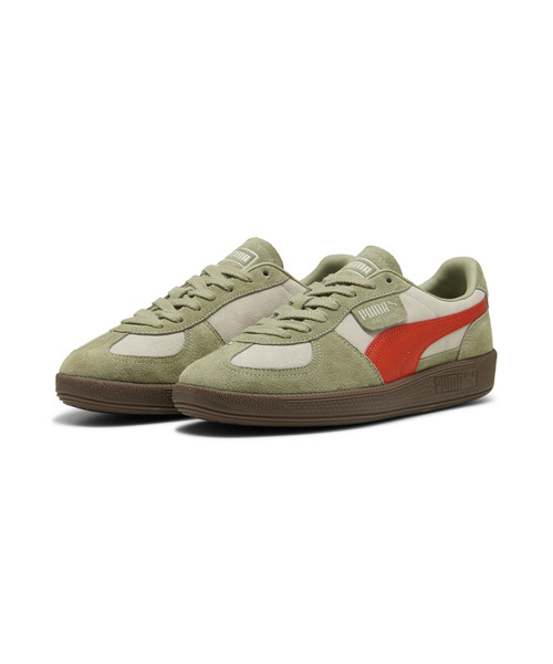 PUMA(プーマ)の「PUMA プーマ ユニセックス パレルモ スニーカー(スニーカー・メンズ・グリーン系その他/ホワイト×ゴールド/ボルドー/グリーン×オレンジ/フューシャピンク/ブロンズ/グレー×ホワイト/ダークオリーブ/ピンク系その他4・28.5cm/29.5cm/22.5cm/22.0cm/23.5cm/23.0cm/30.0cm/27.0cm/26.5cm/28.0cm/27.5cm/26.0cm/24.5cm/24.0cm/25.5cm/25.0cm/29.0cm)」の15枚目の写真