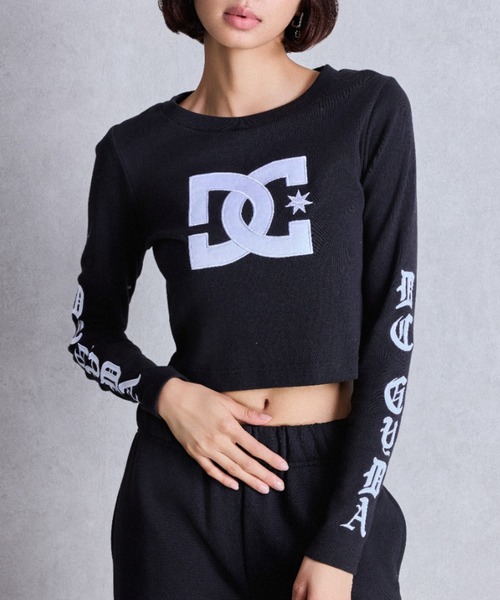 DC（ディーシー）の「GYDA×DC OE LOGOショートロンT（Tシャツ/カットソー・レディース・レッド/オフホワイト/ブラック・FREE）」の3枚目の写真