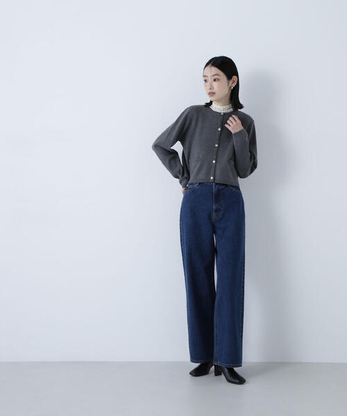 NATURAL BEAUTY BASIC（ナチュラルビューティーベーシック）の「◇シルクブレンドカーディガン（カーディガン/ボレロ・レディース・ダークブルー/オフホワイト/ピンク/グレー系その他/ブラック・FREE）」の16枚目の写真