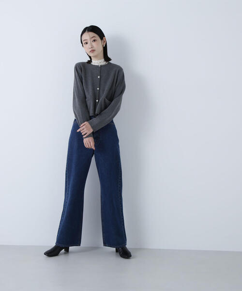 NATURAL BEAUTY BASIC（ナチュラルビューティーベーシック）の「◇シルクブレンドカーディガン（カーディガン/ボレロ・レディース・ダークブルー/オフホワイト/ピンク/グレー系その他/ブラック・FREE）」の20枚目の写真