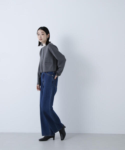 NATURAL BEAUTY BASIC（ナチュラルビューティーベーシック）の「◇シルクブレンドカーディガン（カーディガン/ボレロ・レディース・ダークブルー/オフホワイト/ピンク/グレー系その他/ブラック・FREE）」の22枚目の写真