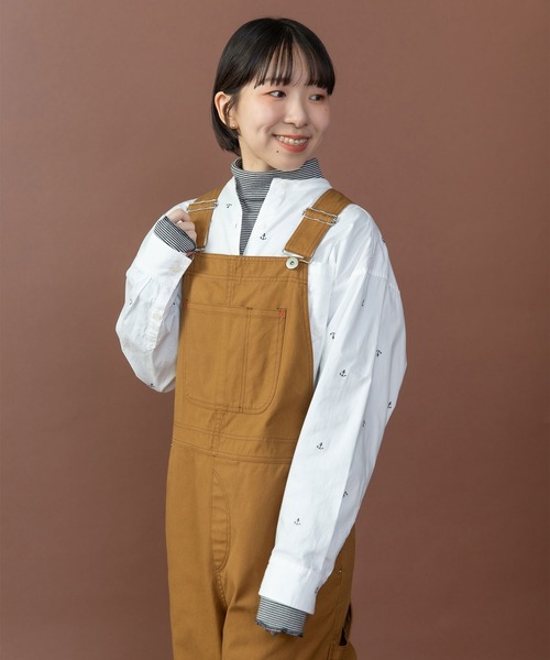 PAR ICI（パーリッシィ）の「ソフトコットンテレコ タートルネックカットソー（Tシャツ/カットソー・レディース・ブラック×ホワイト/レッド/ホワイト/サックスブルー系・FREE）」の14枚目の写真
