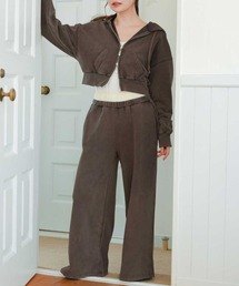 powwa more（ポワモア）の「ヴィンテージ レーススウェットパンツ【セットアップ対応】（スウェットパンツ）」