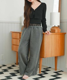 powwa more（ポワモア）の「ヴィンテージ レーススウェットパンツ【セットアップ対応】（スウェットパンツ）」