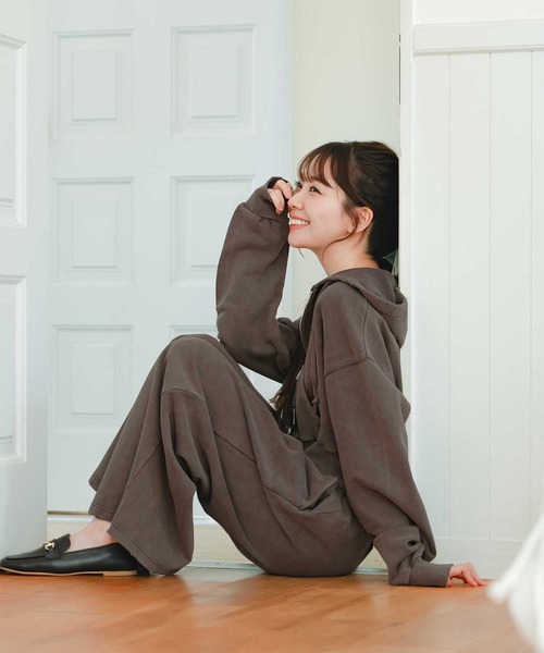 powwa more(ポワモア)の「ヴィンテージ レーススウェットパンツ【セットアップ対応】(スウェットパンツ・レディース・ピンク/グレー/ブラウン・0/1)」の21枚目の写真
