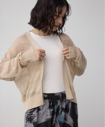 シアージップアップカーディガン