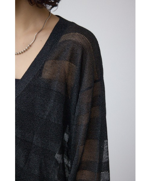 AZUL by moussy(アズールバイマウジー)の「シアージップアップカーディガン(カーディガン/ボレロ・レディース・グレイッシュベージュ/ブラック/ブラウン・FREE)」の11枚目の写真